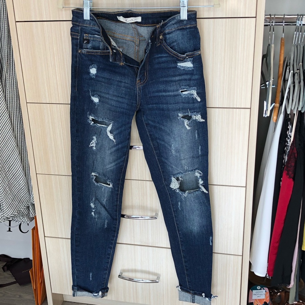Vici Boutique Rip Denim.